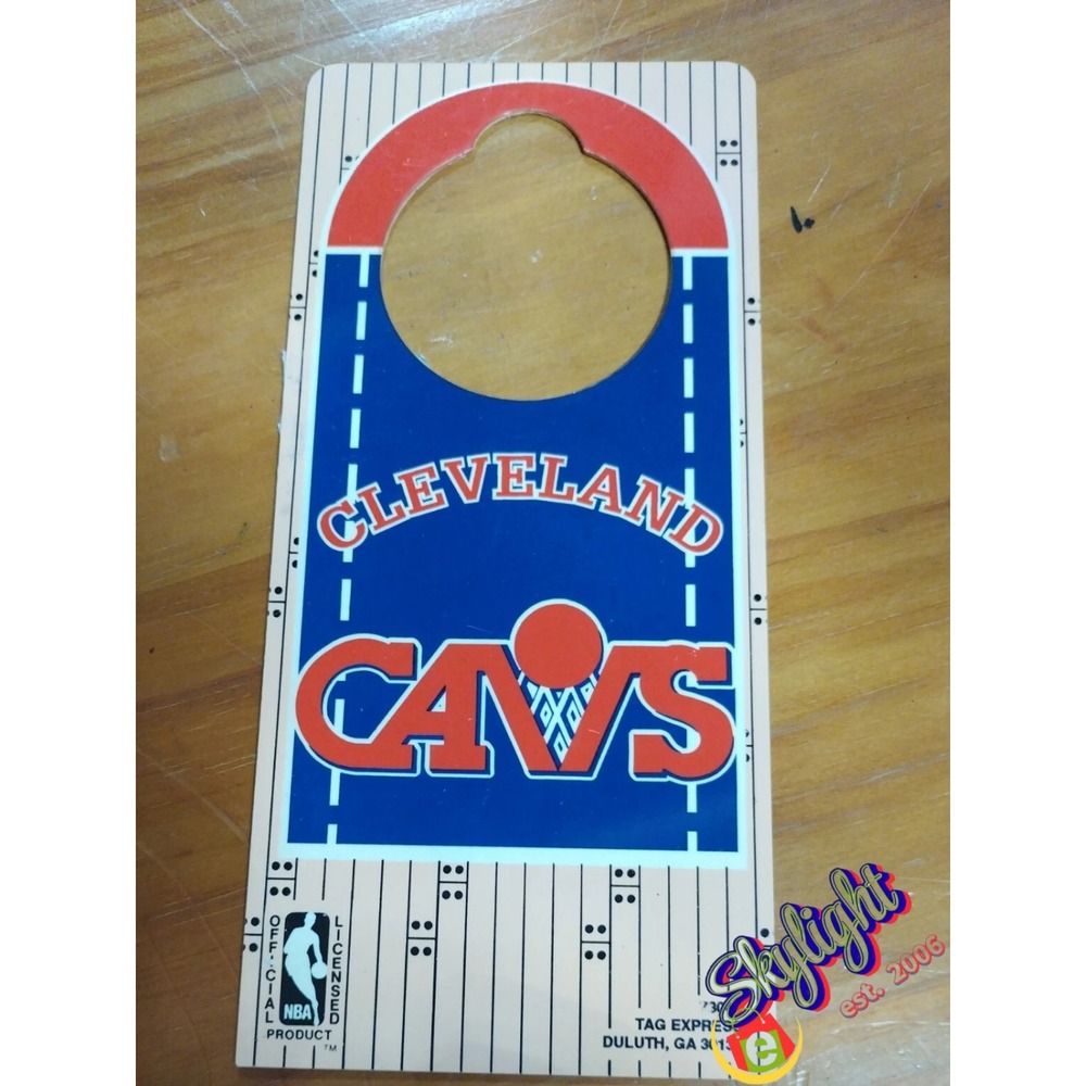 Vintage NBA Cleveland Cavaliers Door Knob Hanger Do Not Disturb Sign Basketball
